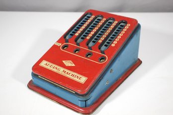 Vintage Wolverine 1940-50 Tin Toy Adding Machine