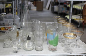 Group Lot Of Glassware