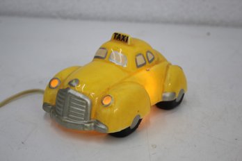 Vintage I.W. Rice Yellow Cab Character Table Lamp