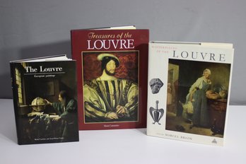 Three Art Books On The Treasures And Masterpieces Of The Louvre