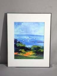 Coastal Serenity: Vibrant Seascape Print