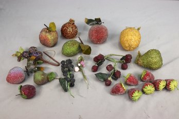 Group Of Vintage Beaded Fruits