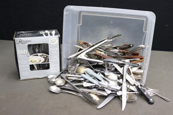 Mixed Lot Of Flatware And Kitchen Items