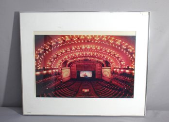 Grandeur Of The Theater: Captivating Photo Print Of Historic Theater Interior