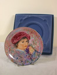 'le Marquis Maurice Pierre' By Edna Hibel Nobility Of Children Collector Plate