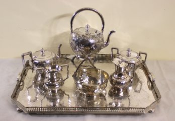 Vintage 7 Piece Silver Plated Tea Set