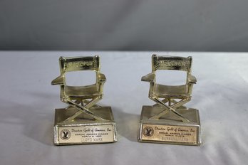 Vintage Lloyd And Barbara Marx Directors Guild Of America '79 And '85 Awards Dinner Memento Directors Chair