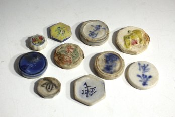 Siamese Porcelain Gaming Tokens