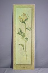 Cheri Blum Rose Print Wooden Wall Plaque