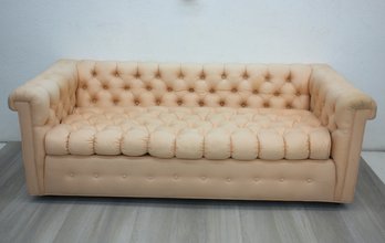 1960s Milo Baughman Style Button-Tufted Sofa