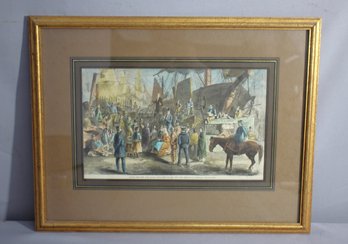 Preaching In The Open Air: Along The New York Docks Print