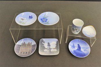 Group Lot Of Royal Copenhagen And B&G Danish Porcelain Decorative Small Dished And Objects
