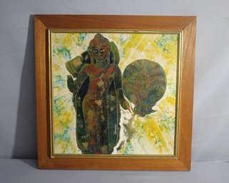 Authentic 'Buddha Image' Monotype By Chaemduang - Framed Artwork