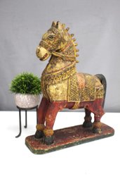 Hand Carved Wooden Horse