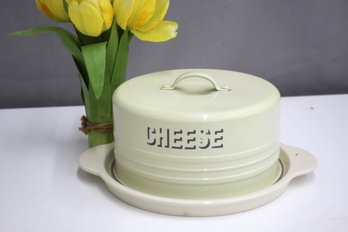 Typhoon Vintage Style Kitchen Retro Enamel Covered Cheese Plate Farm House