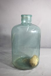 Antique Large Glass Demijohn Water Bottle #1