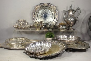 Assorted Lot Of Silver-Plated