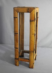 Vintage Bamboo Pedestal Stand