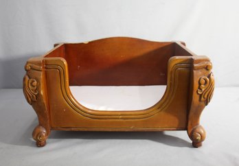 Vintage Wooden Pet Bed For Cats Or Small Dogs