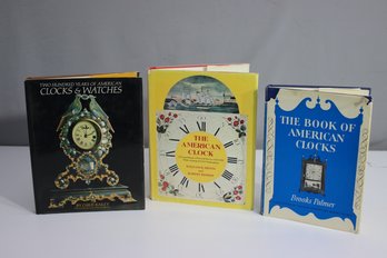 Group Lot Of Books On American Clocks And Watches