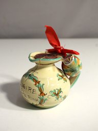 Vintage 'Elisire Di S. Caterina' Handcrafted Ceramic Jug  Siena, Italy