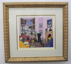 Superb Frame Embracing Terrific Limited Edition Serigraph Thomas McNight Pencil Signed And Numbered HC 13/50