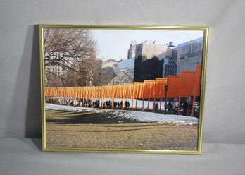 'Winter In The Park' - Framed Photographic Print Of An Art Installation