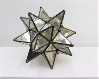 Silver Glass Moravian Star