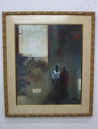 Nicely Framed And Matted Lithograph