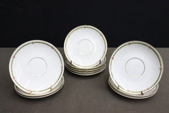 11 Limoges Saucers