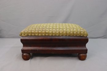 Vintage Cross-Stitch Low Footstool