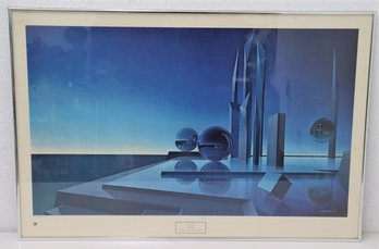 Framed Art Poster - Dynamis By R. Hertle 1977, New York Graphic Society