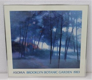 Framed Exhibition Art Poster - Asoma Brooklyn Botanic Garden1983