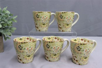 Group Lot Of 5 Pier 1 Imports Indonesia Coffee Cups