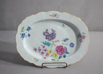 Vintage Porcelain Oval Shallow Serving Bowl/Tray