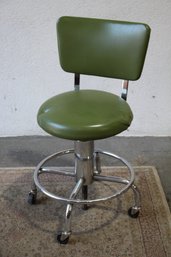 Vintage Green Industrial Chair