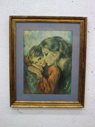 Nicely   Framed Print , Mother And Child