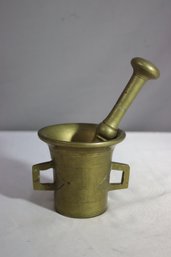 Vintage Brass Mortar & Pestle