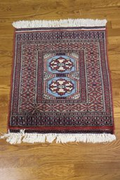 Hand Knotted Tajik Red Wool 26.5' X 23' Rug