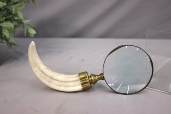 Vintage Bone Handled Magnifying Glass