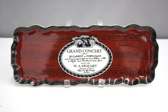 Formalities Baum Bros Tray Platter Plate Mozart Grand Concert Music