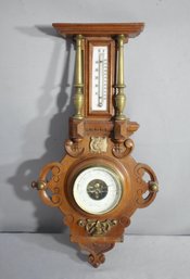 Antique Dutch Barometer-Thermometer Wall Station