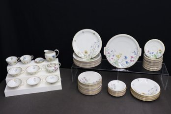 Lovely K&A Krautheim German Porcelain Herb Garden Plate Ware - Incomplete Set