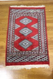 Kashmirian All Wool Pile Jaldar 36.5' X 24' Rug Signed