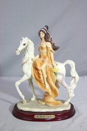 The Mirella Collection Woman On A Horse Figurine