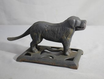 Vintage Bradley & Hubbard Cast Iron Black Lab/St. Bernard Nutcracker