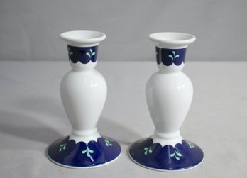 'Lenox Bedazzle Sapphire Candlesticks - Pair Of 6-inch Holders'