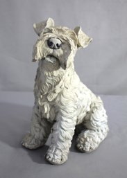 Resin Sculpture Of A Shaggy Dog