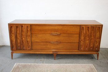 Genova Furniture Walnut MCM Dresser