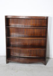 Classic Wooden Bookshelf With Rich Mahogany Finish
